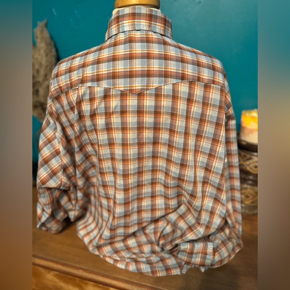 Vintage Dee Cee Brand Shirt Mens 19 Pearl Snap Western USA Made - Picture 4 of 5
